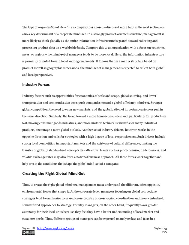 Fundamentals of Global Strategy - Page 225